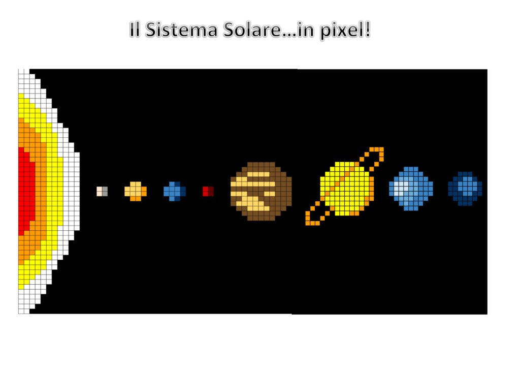 Il Sistema Solare In Pixel Art Crearegiocando