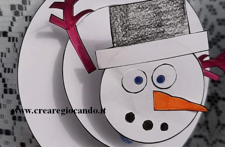 pupazzo di neve cerchio in 3d